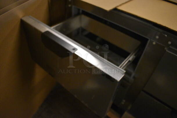 BRAND NEW! Beverage Air Model UCRD72A-6 Stainless Steel Commercial 6 Drawer Undercounter Cooler. 115 Volts, 1 Phase. 72x31x29. Tested and Working! - Image 5 of 9