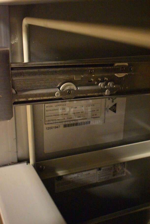 BRAND NEW! Beverage Air Model UCRD72A-6 Stainless Steel Commercial 6 Drawer Undercounter Cooler. 115 Volts, 1 Phase. 72x31x29. Tested and Working! - Image 7 of 9