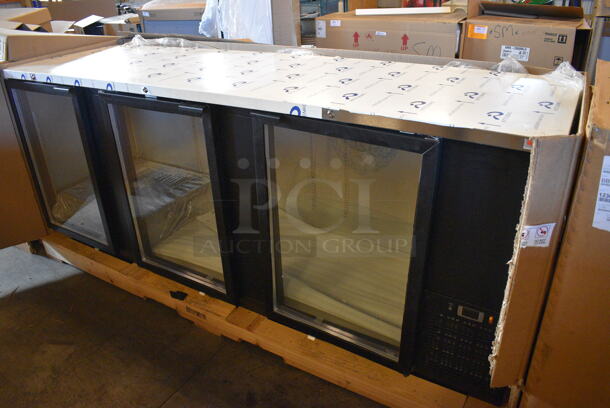 BRAND NEW! 2014 Micro Matic Model MBB-94 G RT Stainless Steel Commercial 3 Door Back Bar Undercounter Cooler Merchandiser. 115 Volts, 1 Phase. 96x28.5x37.5. Tested and Working! - Image 11 of 11