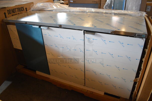 BRAND NEW! Asber Model ABBC-78S-GR Stainless Steel Commercial 3 Door Back Bar Undercounter Cooler. 115 Volts, 1 Phase. 80x29x37.5. Tested and Working! - Image 9 of 10
