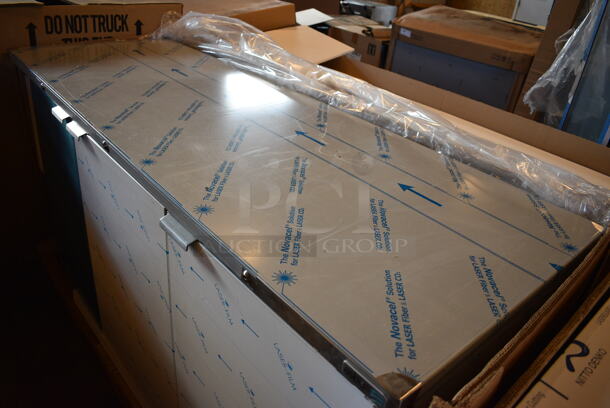 BRAND NEW! Asber Model ABBC-78S-GR Stainless Steel Commercial 3 Door Back Bar Undercounter Cooler. 115 Volts, 1 Phase. 80x29x37.5. Tested and Working! - Image 10 of 10