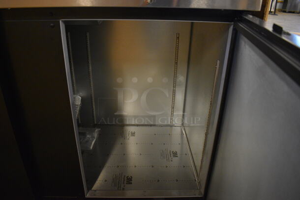 BRAND NEW! Beverage Air Model BB94HC-1-B Stainless Steel Commercial 3 Door Back Bar Undercounter Cooler. 115 Volts, 1 Phase. 95x28.5x37.5. Tested and Working! - Image 3 of 8