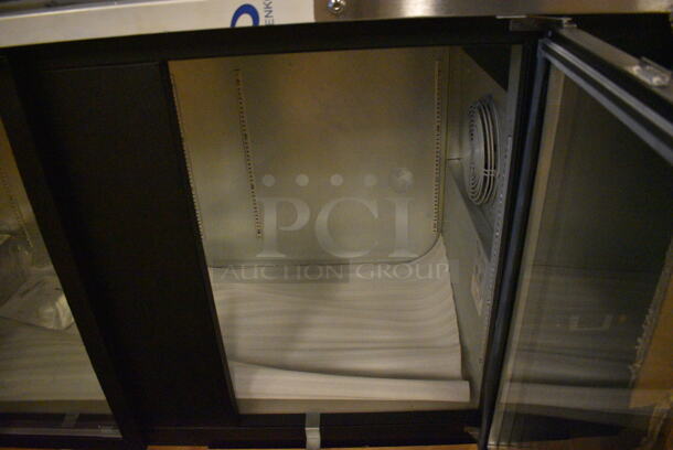 BRAND NEW! 2014 Micro Matic Model MBB-94 G RT Stainless Steel Commercial 3 Door Back Bar Undercounter Cooler Merchandiser. 115 Volts, 1 Phase. 96x28.5x37.5. Tested and Working! - Image 3 of 11