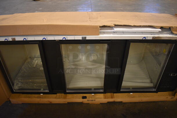 BRAND NEW! 2014 Micro Matic Model MBB-94 G RT Stainless Steel Commercial 3 Door Back Bar Undercounter Cooler Merchandiser. 115 Volts, 1 Phase. 96x28.5x37.5. Tested and Working! - Image 8 of 11