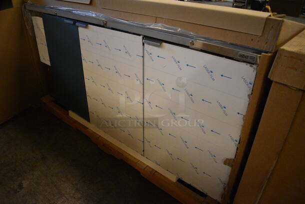 BRAND NEW! Asber Model ABBC-78S-GR Stainless Steel Commercial 3 Door Back Bar Undercounter Cooler. 115 Volts, 1 Phase. 80x29x37.5. Tested and Working! - Image 2 of 10