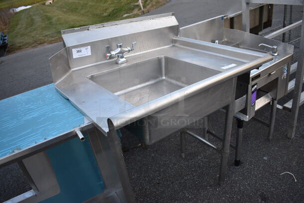 Stainless Steel Commercial Right Side Dirty Side Dishwasher Table w/ Handles. 36x30x43 - Image 2 of 3