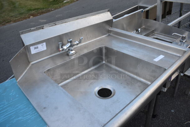 Stainless Steel Commercial Right Side Dirty Side Dishwasher Table w/ Handles. 36x30x43 - Image 3 of 3