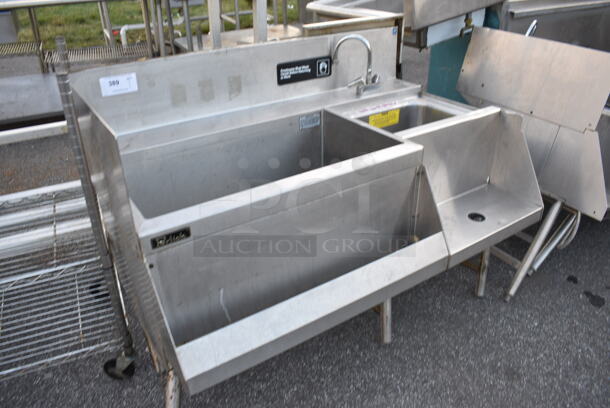 Perlick Stainless Steel Commercial Ice Bin w/ Right Side Sink, Faucet and Speedwell. 50x30x37 - Image 2 of 4