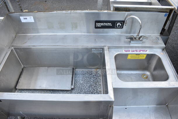 Perlick Stainless Steel Commercial Ice Bin w/ Right Side Sink, Faucet and Speedwell. 50x30x37 - Image 4 of 4