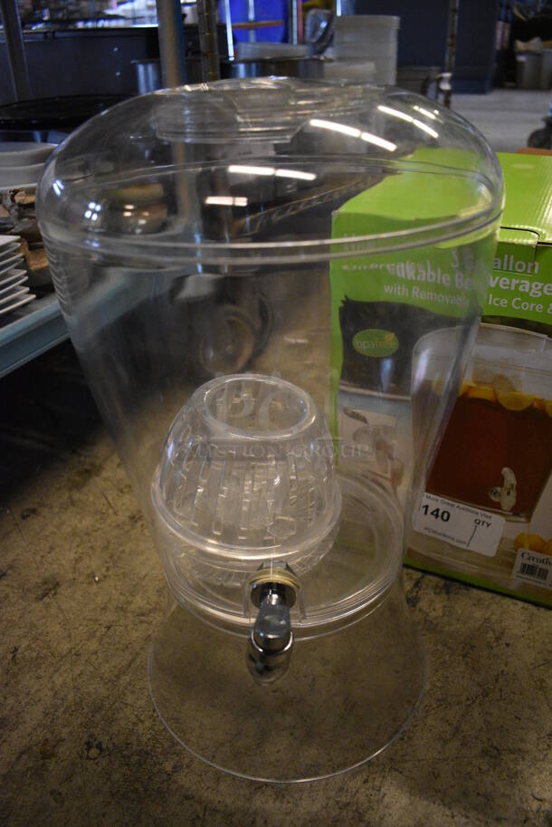 IN ORIGINAL BOX! Countertop Unbreakable Beverage Dispenser. 11x12x13