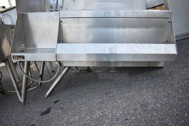 Perlick Stainless Steel Commercial Ice Bin w/ Left Side Sink, Faucet and Speedwell. Missing 2 Legs. 42x28x38 - Image 4 of 4