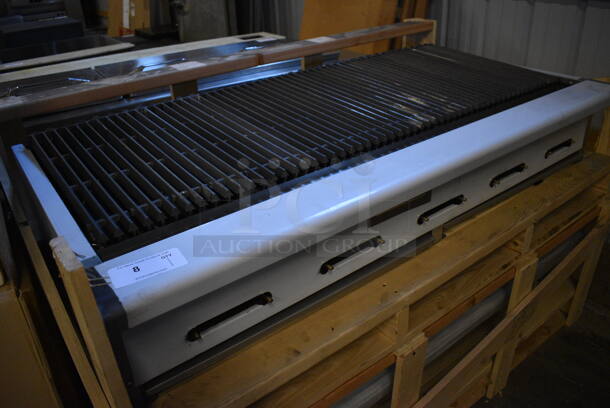 BRAND NEW! American Range Model ARRB-60 Stainless Steel Commercial Countertop Propane Gas Powered Charbroiler Grill w/ Knobs. 60x30.5x12 - Image 2 of 10