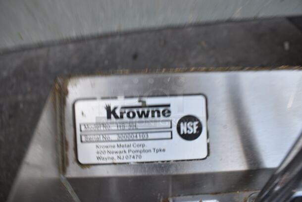 Stainless Steel Commercial Single Bay Wall Mount Sink w/ Side Splash Guards, Faucet and Handles. 13x17x20 - Image 4 of 4