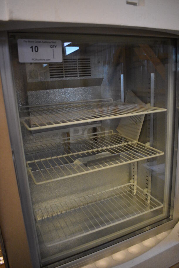 BRAND NEW! Model 130-052-10 Metal Commercial Mini Cooler Merchandiser w/ Poly Coated Racks. 115 Volts, 1 Phase. 23x21x29. Tested and Working! - Image 4 of 9