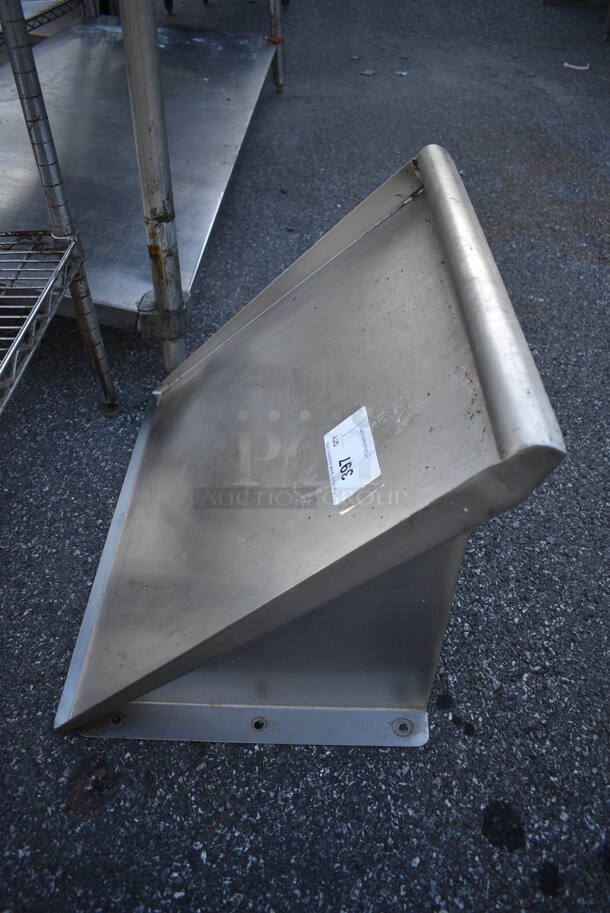 Stainless Steel Wall Mount Shelf. 22x22x12