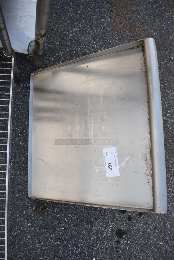 Stainless Steel Wall Mount Shelf. 22x22x12 - Image 2 of 3