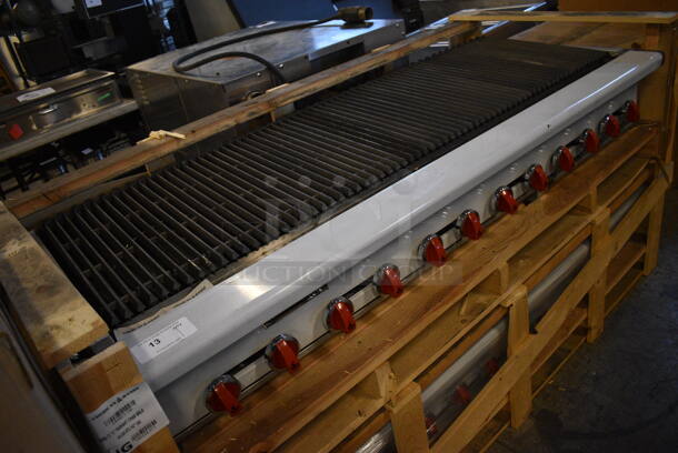 BRAND NEW! American Range Model ARRB-72 Stainless Steel Commercial Countertop Natural Gas Powered Charbroiler Grill. 180,000 BTU. 72x30.5x12 - Image 2 of 6