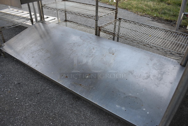 Stainless Steel Commercial Table w/ Drawer and Metal Undershelf. 72x30x41 - Image 3 of 3