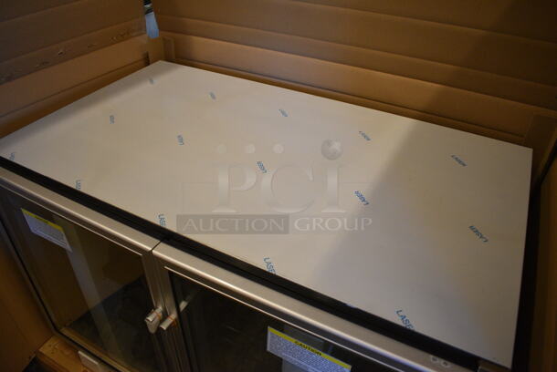 BRAND NEW! Silver King Model SKF48G Stainless Steel Commercial 2 Door Undercounter Freezer Merchandiser. 115 Volts, 1 Phase. 48x30x32. Tested and Working! - Image 8 of 8