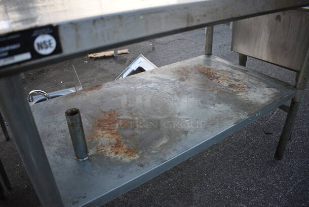 Stainless Steel Commercial Table w/ Metal Undershelf. 48x30x35 - Image 3 of 3