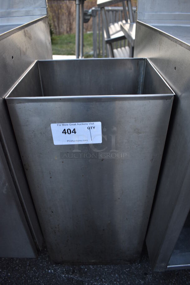 Metal Trash Can. 12.5x11.5x25.5 - Image 1 of 3