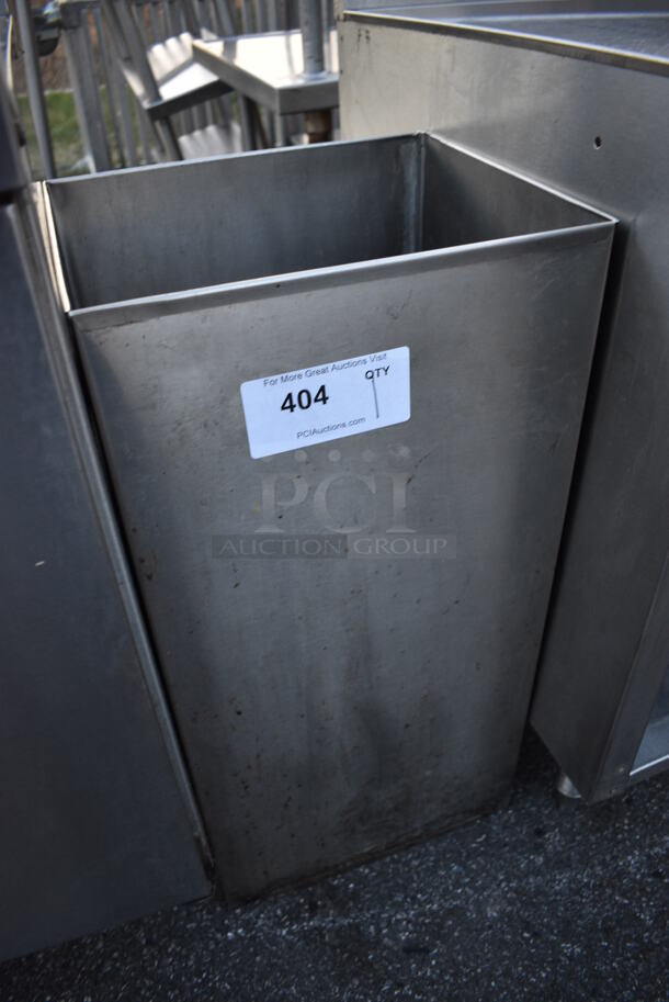 Metal Trash Can. 12.5x11.5x25.5 - Image 3 of 3