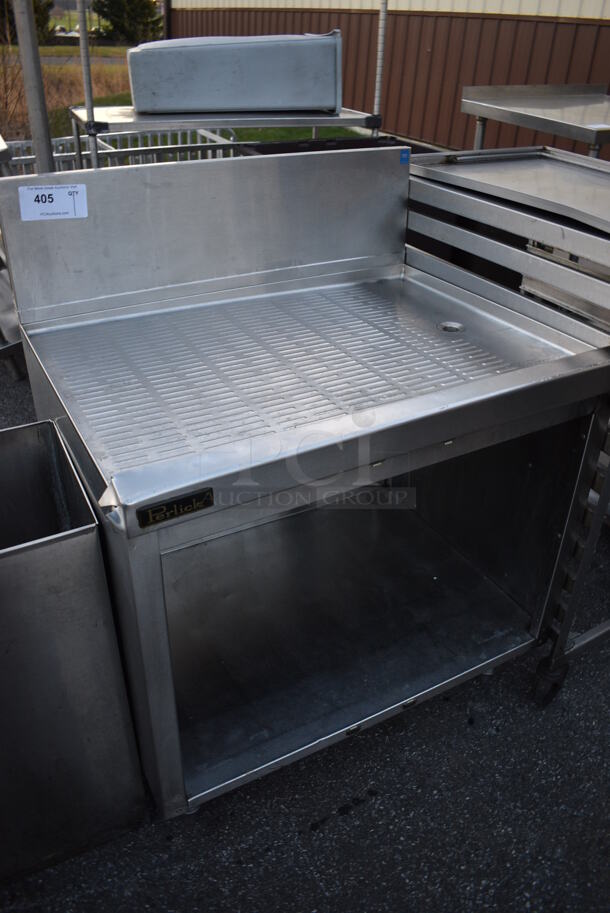 Perlick Stainless Steel Commercial Drainboard w/ Backsplash and Undershelf. 30x24x38 - Image 2 of 3
