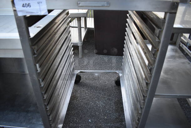 Metal Commercial Pan Transport Rack on Commercial Casters. 20.5x28x36 - Image 3 of 3