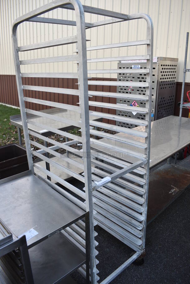 Metal Commercial Pan Transport Rack on Commercial Casters. 20.5x26x70 - Image 2 of 2