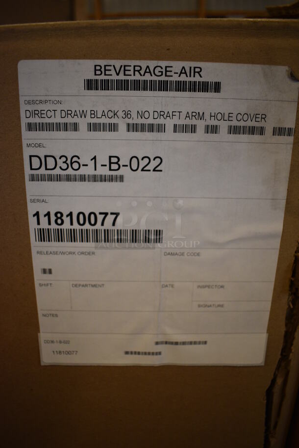 BRAND NEW! Beverage Air Model DD36-1-B-022 Stainless Steel Commercial Direct Draw Kegerator. 115 Volts, 1 Phase. 36x23.5x36.5. Tested and Working! - Image 7 of 8