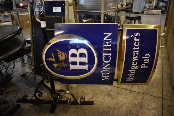 Munchen Bridgewater's Pub Metal Sign. 37x12x51