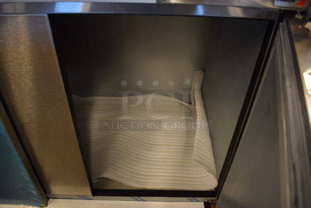 BRAND NEW! 2015 Fagor Model FBB-95-S-SLP-GR Stainless Steel Commercial 3 Door Undercounter Cooler. 115 Volts, 1 Phase. 95.5x29x37.5. Tested and Working! - Image 8 of 12