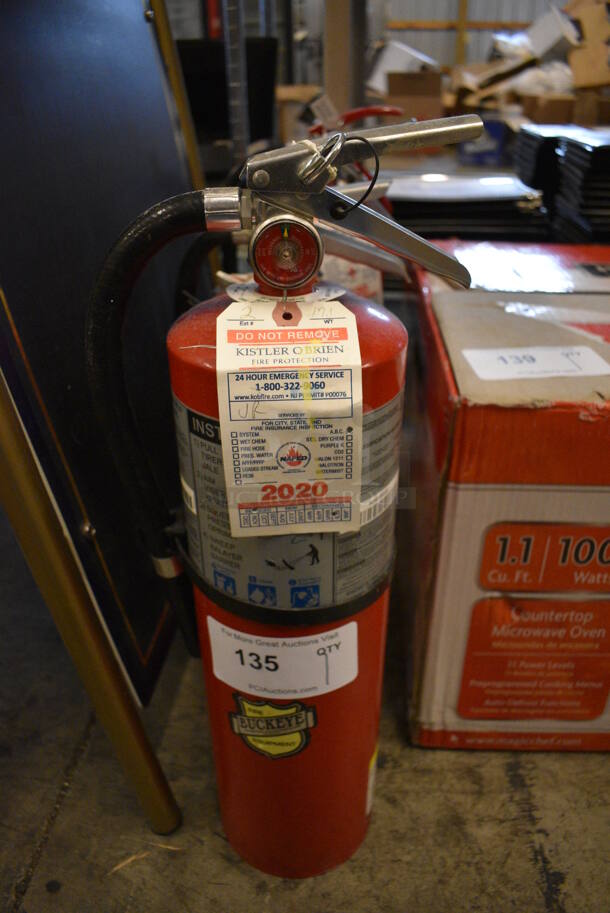 Buckeye Fire Extinguisher. 5x7x21