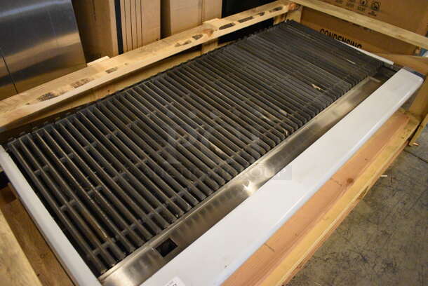 BRAND NEW! American Range Stainless Steel Commercial Countertop Natural Gas Powered Charbroiler Grill w/ Knobs. 60x30.5x12 - Image 3 of 8