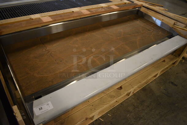 BRAND NEW! American Range Stainless Steel Commercial Countertop Gas Powered Flat Top Griddle. 72x35x13.5 - Image 3 of 7