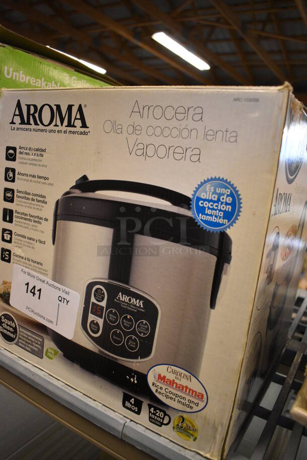 IN ORIGINAL BOX! Aroma Countertop Pressure Cooker. 11x11x11 - Image 2 of 5