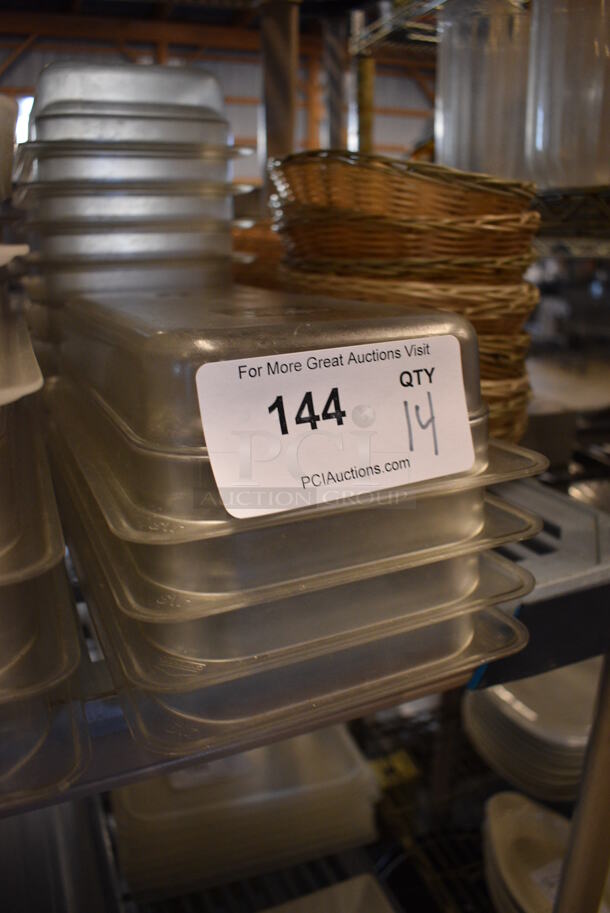 14 Clear Poly 1/3 Size Drop In Bins. 1/3x2. 14 Times Your Bid! - Image 3 of 3