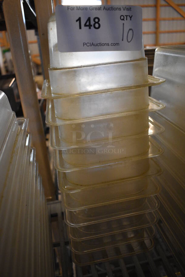 10 Clear Poly 1/6 Size Drop In Bins. 1/6x4. 10 Times Your Bid! - Image 2 of 2