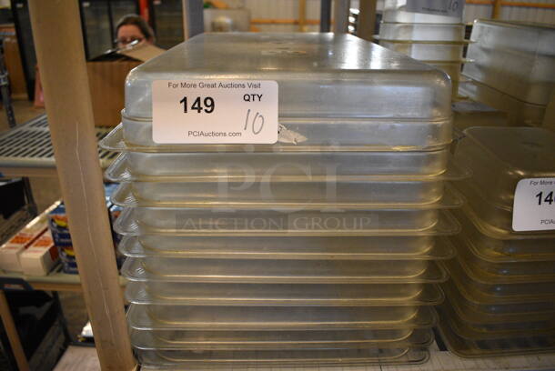 10 Clear Poly Full Size Drop In Bins. 1/1x2. 10 Times Your Bid!