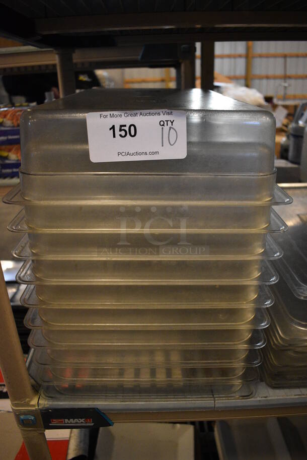 10 Clear Poly Full Size Drop In Bins. 1/1x4. 10 Times Your Bid!