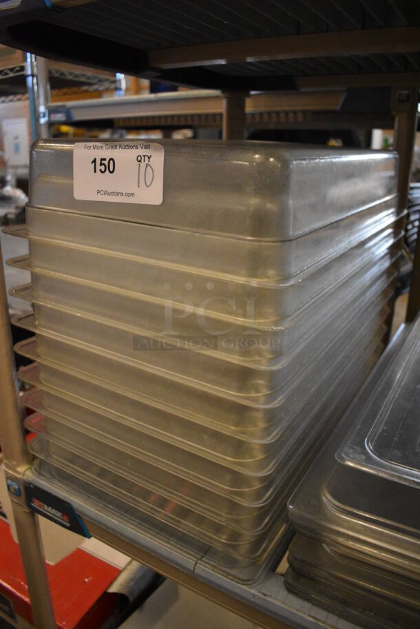 10 Clear Poly Full Size Drop In Bins. 1/1x4. 10 Times Your Bid! - Image 2 of 2