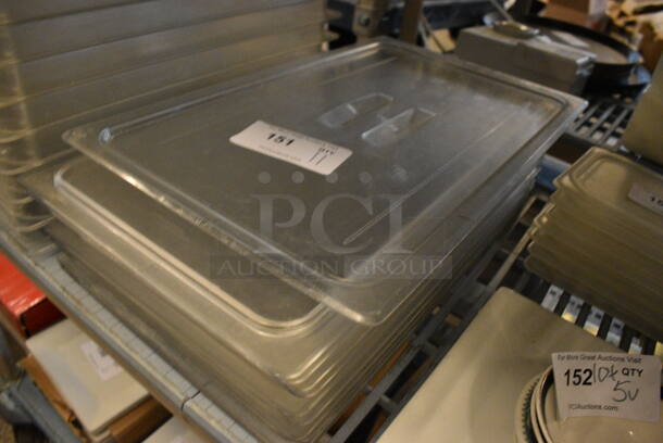 11 Clear Poly Full Size Drop In Bin Lids. 11 Times Your Bid! - Image 2 of 2