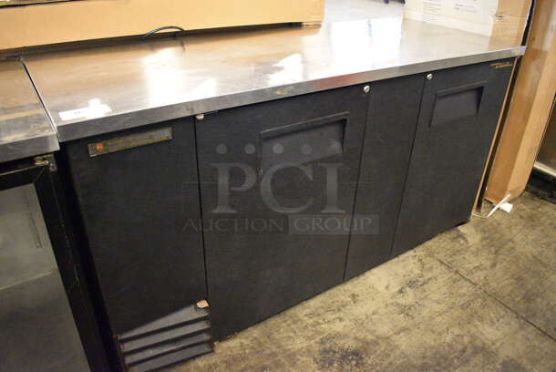 GREAT! True Model TBB-3 Metal Commercial 2 Door Back Bar Cooler. 115 Volts, 1 Phase. 69x27x37. Tested and Working! - Image 2 of 7