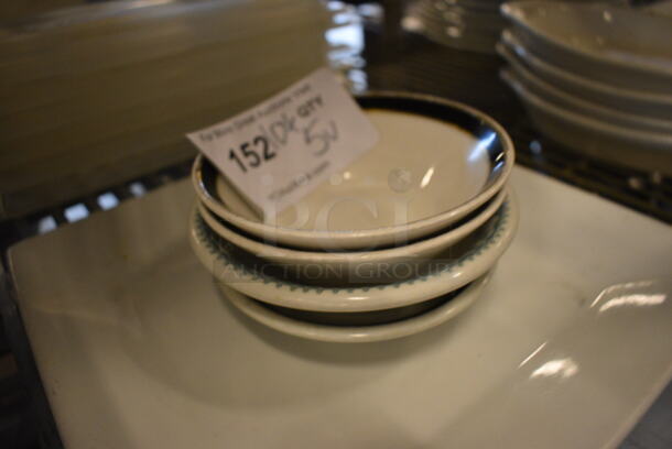ALL ONE MONEY! Lot of 5 Various White Ceramic Dishes; 4 Bowls and 1 Plate. Includes 11x11x1 - Image 2 of 2