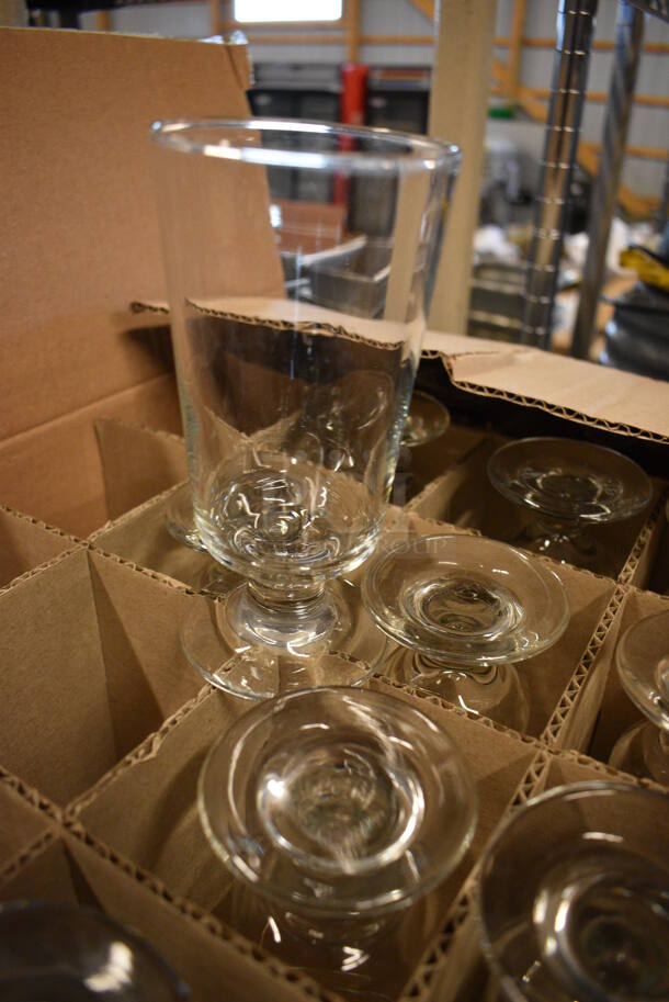16 Footed Beverage Glasses. 3x3x6. 16 Times Your Bid! - Image 2 of 2