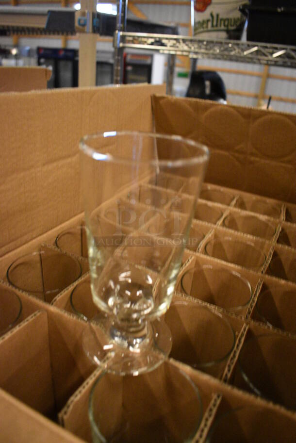 24 BRAND NEW IN BOX! Footed Beverage Glasses. 3x3x6. 24 Times Your Bid! - Image 2 of 3