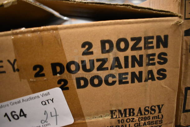 24 BRAND NEW IN BOX! Footed Beverage Glasses. 3x3x6. 24 Times Your Bid! - Image 3 of 3