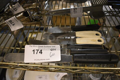 6 Various Metal Spreaders. Includes 8". 6 Times Your Bid!