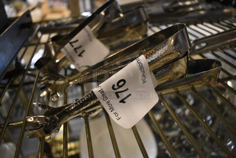 5 Metal Tongs. 7". 5 Times Your Bid!