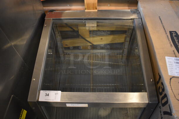 NICE! APW Wyott Metal Commercial Countertop Warming Merchandiser Display Unit. 24x29x29. Tested and Powers On But Does Not Get Cold - Image 5 of 5